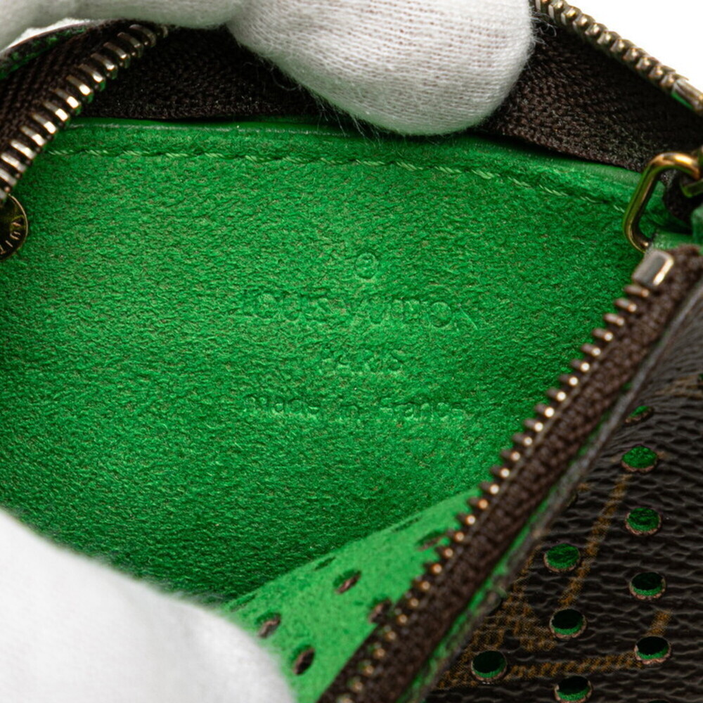 LOUIS VUITTON Brown Monogram Leather Pochette Mini Bag - Picture 9 of 10
